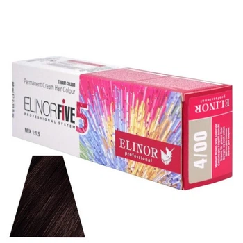 Фарба для волосся ElinorFive5 professional ШАТЕН ДЛЯ СИВИНИ 4/00 100 мл