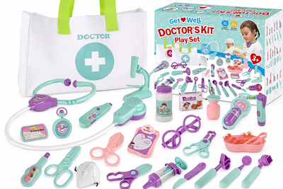 Детский набор доктора Doctor Kit в сумке с медицинскими инструментами для ролевых игр и развития.