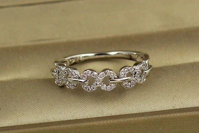 Кольцо Xuping Jewelry Восьмерки р 16 серебристое
