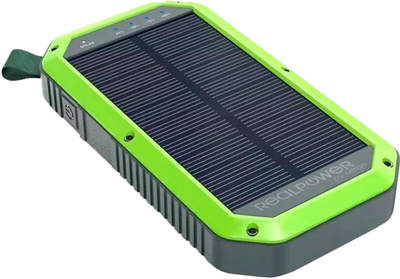 Powerbank RealPower PB-10000 Solar 10000 mAh Black (4040895010322)