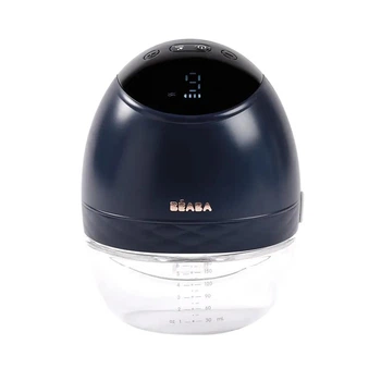 Молоковідсмоктувач електричний Beaba Hands-Free синій
