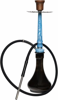 Кальян Tiaga Hookah Astra Crystal Blue - Drop Black