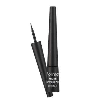 Підводка для очей Flormar DeepLiner Matte Waterproof Чорна, 2,5 мл