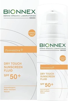 Сонцезахисний флюїд Preventiva Dry Touch Sunscreen Fluid SPF50+ Bionnex 50 мл