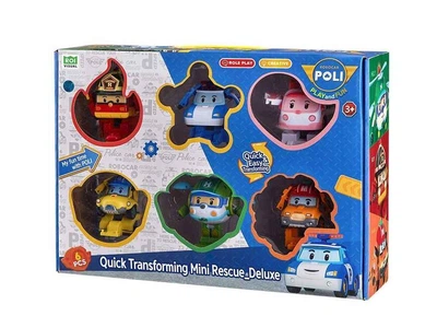 Набір ігровий ROBOCAR POLI "Міні рятівники-трансформери делюкс" 6шт ZR-915