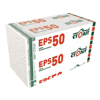 Пенопласт Столет EPS 50 10-11 кг/м3. 5 см (1 х 1 м)