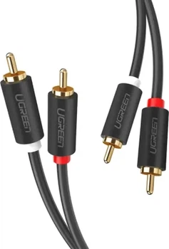 Аудио кабель Ugreen AV104 2RCA Male to 2RCA Male Cable 2 м Black (UGR-10518)