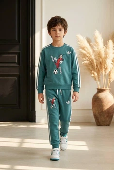 Детский костюм Disney (свитшот+джогеры) 104-110 см берюзовый