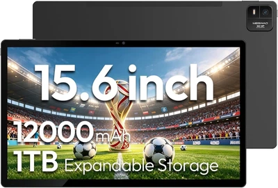 Планшет 15.6" Full HD MESWAO MES-B3 6+6/128GB 8 ядер Android 14 12000mAh Black (102342051)