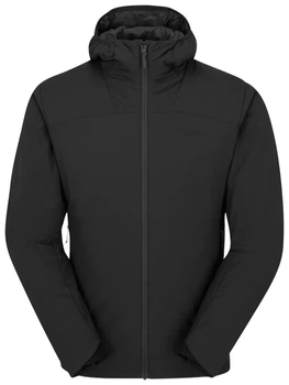 Чоловіча легка утеплена куртка Rab Xenair Alpine Light Jacket, Black (Black) (L)