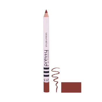 Олівець для губ контурний Pretty by Flormar Styler Lip Pencil №215 Насичений Бордо, 1,14 г