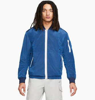 Бомбер мужской Nike Essentials Lined Bomber M Синий DM6698-407