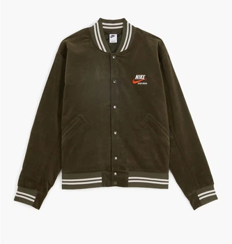 Бомбер чоловічий Nike Bomber Varsity Sportswear Trend S Зелений DV9997-325