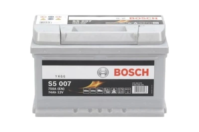 Автомобильный аккумулятор BOSCH 74Ah/750A/P+ S5 S5 007 (BS 0092S50070)
