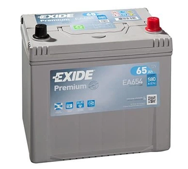 Автомобильный аккумулятор EXIDE 65Ah/580A/P+ (CN EA654)