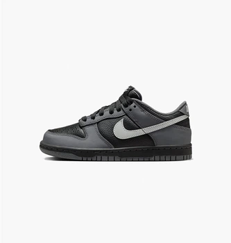 Кроссовки детские Nike Dunk Low Gs Black Reflect Silver Black/Metallic 38.5 Чорний, Металік IM6028-010