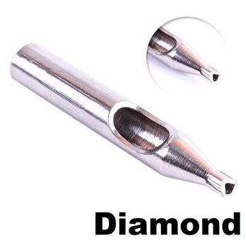 Наконечник многоразовый для тату игл Diamond Tip 15 18 стальная типса для тату машинки профессиональный наконечник для мастеров татуировки и перманентного макияжа (Д18)