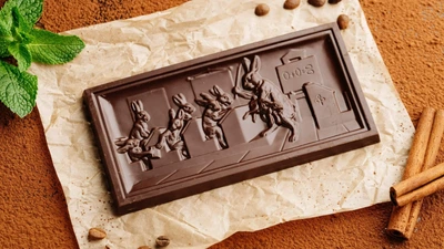 Черный шоколад «Картина» 100 г в шоу-боксе (6 шт/уп) Goluba Sweets