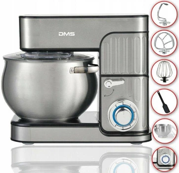 Кухонный комбайн DMS KM-2350 2350 Вт, чаша 8 л, 6 скоростей, планетарный миксер