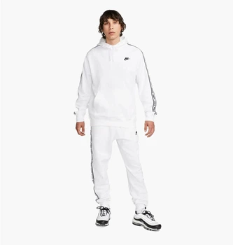 Спортивный костюм мужской Nike Club Fleece Mens Graphic Hooded Track Suit 2XL Белый FB7296-100