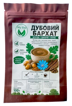 ДУБОВЫЙ БАРХАТ - напиток из желудя, кэроба и цикория, 100 г