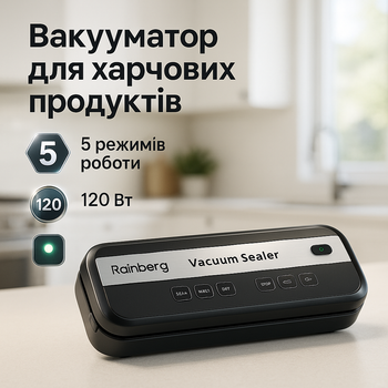 Вакууматор для продуктов Rainberg RB-2336 120 Вт бескамерный