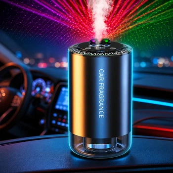 Автомобільний ароматизатор Z11 з ефектом пари, підсвіткою та проєкцією зоряного неба