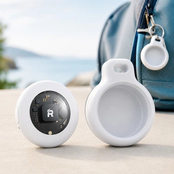 Умная Bluetooth-метка Remax RT-G2303 для поиска вещей с поддержкой Apple Find My и IPX5, белая