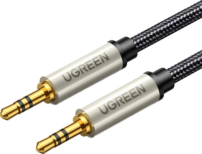 Аудио-кабель Ugreen 40782 3.5 мм - 3.5 мм AUX посеребренный 3 м Silver