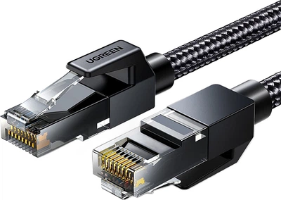 Патч-корд Ugreen Cat 6a 10 Гбит/с чиста медь 8 м Черный (35804)