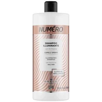 Шампунь BRELIL Professional Numero Illuminating для надання волоссю блиску з цінними маслами 1000 мл