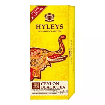 Чай Хейліс Hyleys чорний Цейлонський (слон) (20 пакетиків)