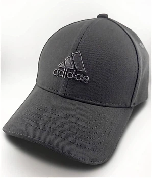 Мужская Бейсболка ADIDAS Фулка Стретчевая Темно-Серая, Закрытая Кепка на Резинке (Котон) L/XL (59-60 см)
