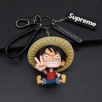 Аніме-брелок "Ван Піс" One Piece з Луффі та ремінцем-номером
