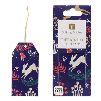 Подарункові бірки Казковий ліс Talking Tables Twilight Gift Tags 8 шт з мотузками фіолетові (SKU-402)