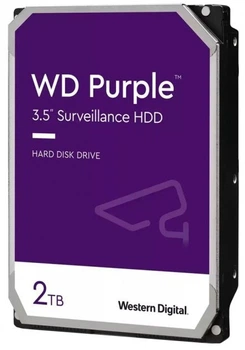 Жорсткий диск WD Purple 2TB/3.5/5400/256/S3.0 (WD23PURZ)