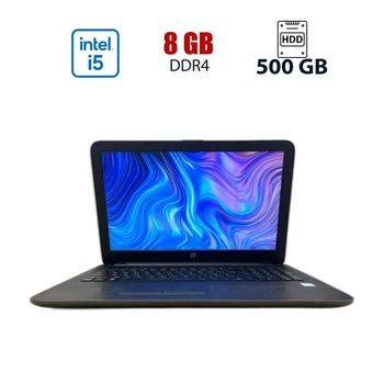 Ноутбук HP 250 G5 / 15.6" (1366x768) TN / Intel Core i5-7200U (2 (4) ядер по 2.5 - 3.1 GHz) / 8 GB DDR4 / 500 GB HDD / Intel HD Graphics 620 / WebCam б/в