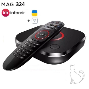 ТV-приставка MAG 324 INFOMIR +WiFi | IPTV OTT на Linux, Stalker Portal, Ministra +USB WiFi