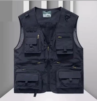 Жилет для охоты, рыбалки, туристов 3XL синий 04949
