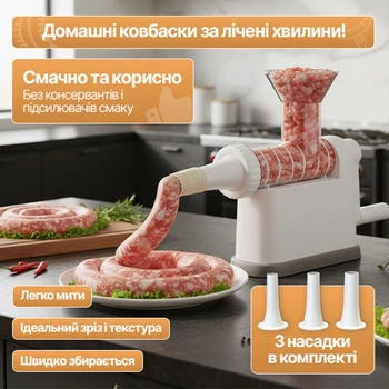 Шприц пресс для колбасы вертикальный колбасный шприц для изготовления домашней колбасы наполнения оболочки фаршем