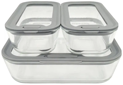 Набор пищевых контейнеров Vittora Element Grey 3 пр. VT-161016