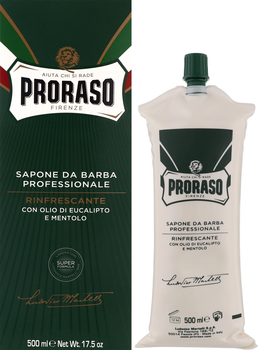 Крем для бритья с экстрактом эвкалипта и ментола Proraso Green Line Refreshing Shaving Cream 500ml