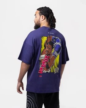 Футболка Ring x BOXRAW Larry Holmes Oversized Фіолетова