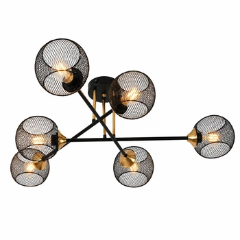 Люстра потолочная LUMINARIA TESSA 6xE27 980x220 BLACK/GOLD 220V IP20