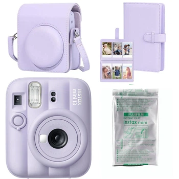 Набір камера Fujifilm Instax Mini 13 Dreamy Purple, Фотопапір 10шт, Чохол, Фотоальбом 108 фото Фіолетовий (Подарункове пакування)
