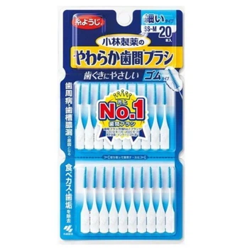 KOBAYASHI Pharmaceutical Soft Interdental Brush M мягкая межзубная щетка, 20 шт