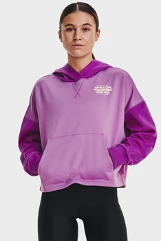 Жіноче рожеве худі Armour Fleece Layer Under Armour XS 1374529-537