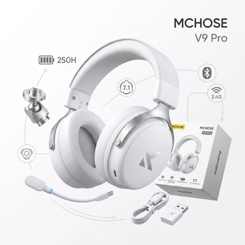 Игровые наушники MCHOSE V9 Pro Silver