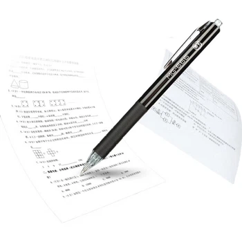 Гелевая ручка M&G Stationery черного цвета, 0,5 мм, с выдвижным стержнем, для подготовки к выпускным экзаменам и практики, серия Signature Pen MG666, 12 ручек в коробке AGPH8401