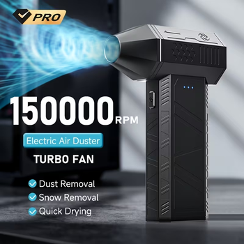 Акумуляторний турбовентилятор-повітродувка X3mini-PRO 150 000 RPM (2×2500 mAh) — Портативний акумуляторний турбовентилятор для чищення ПК, авто та сушіння